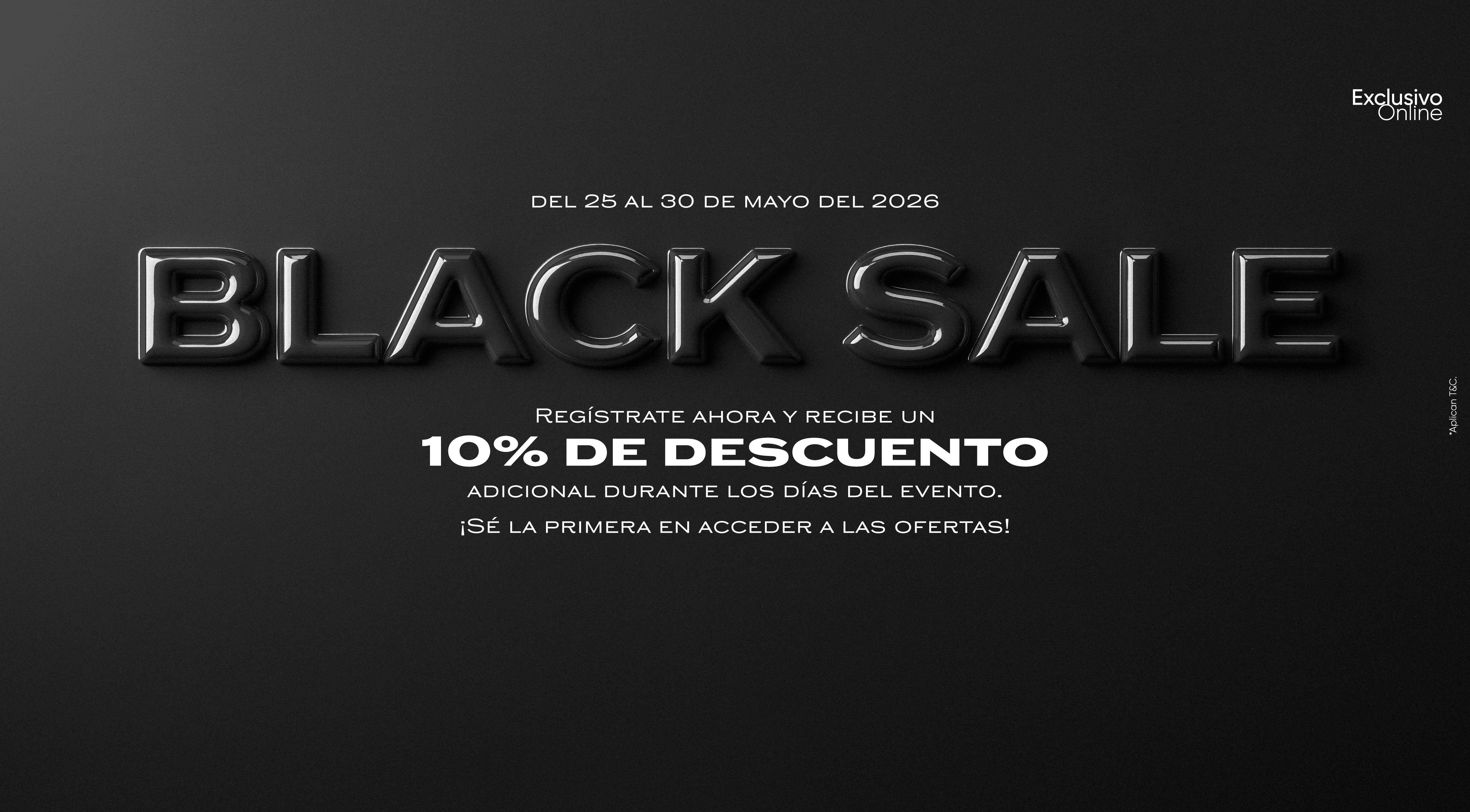 Campaña Black Sale ela 2026, con promociones exclusivas online y descuentos