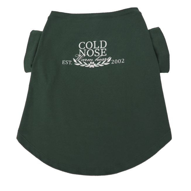 Foto de camisa verde para perro