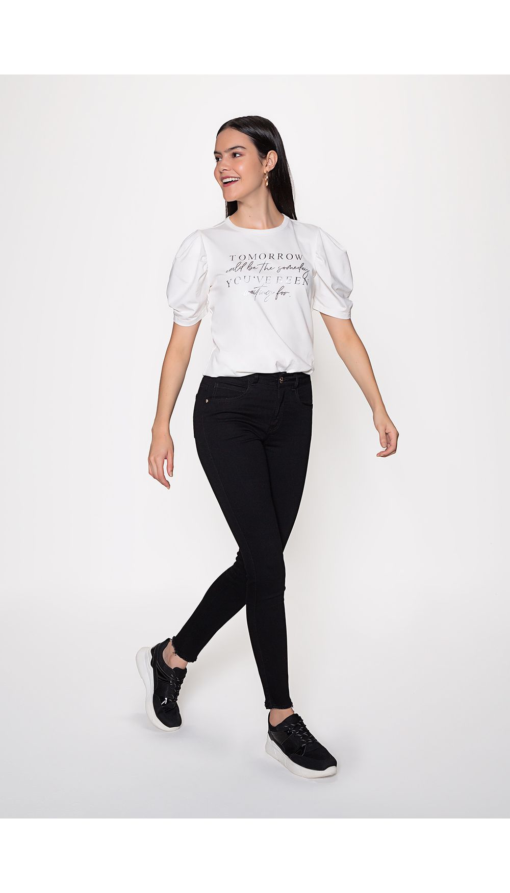 Jean skinny unicolor