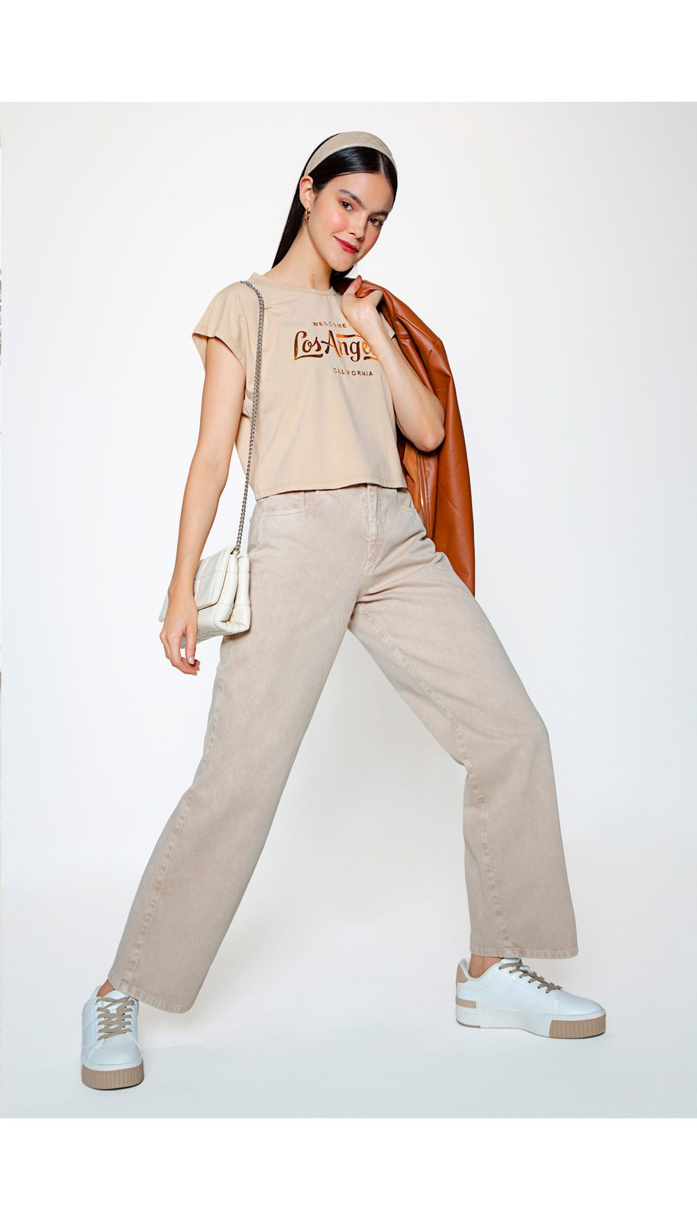 Camiseta estilo boxy con estampado