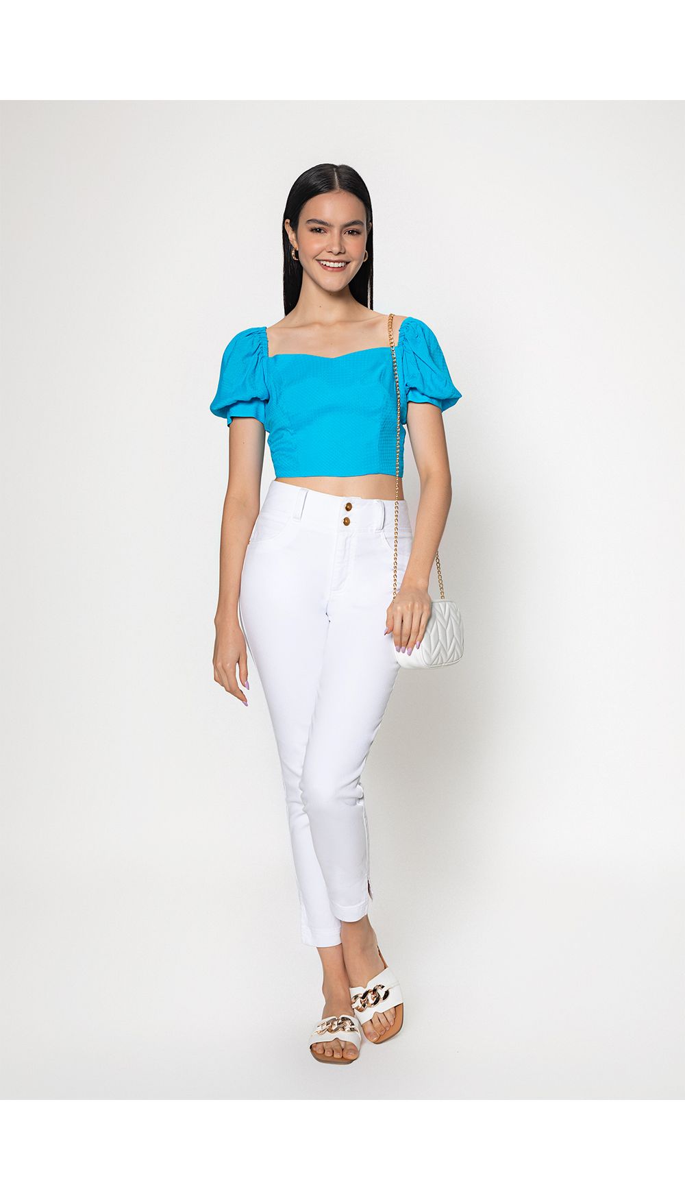 Blusa manga globo