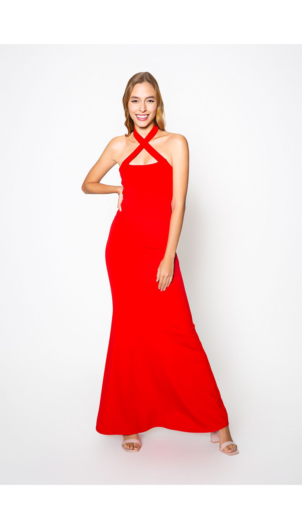 Vestido largo ajustado tipo sirena