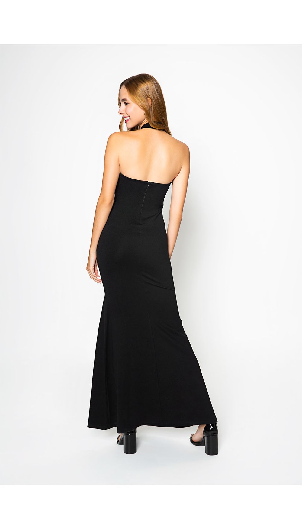 Vestido largo ajustado tipo sirena