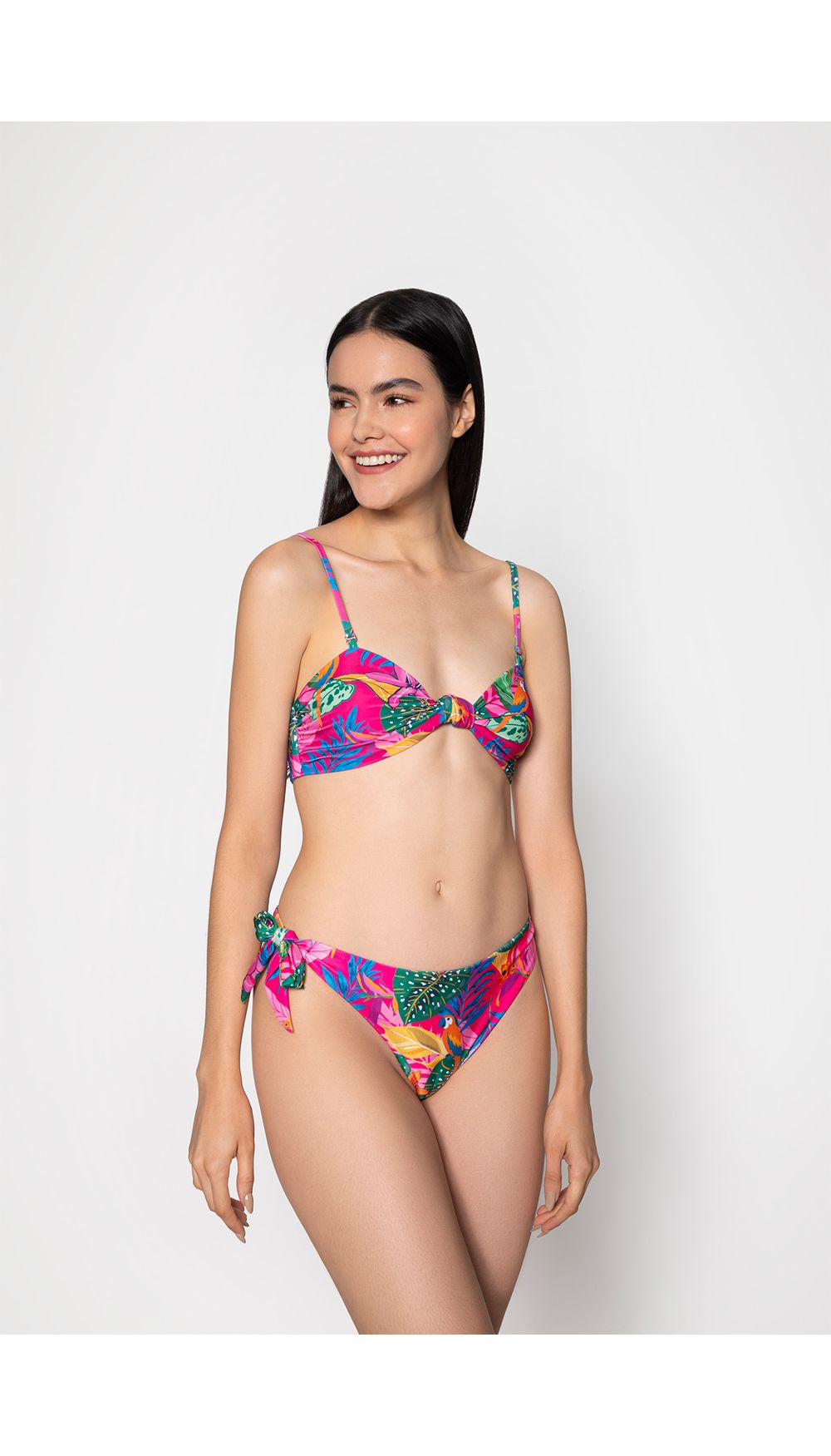 Vestido de baño top con strapless con an