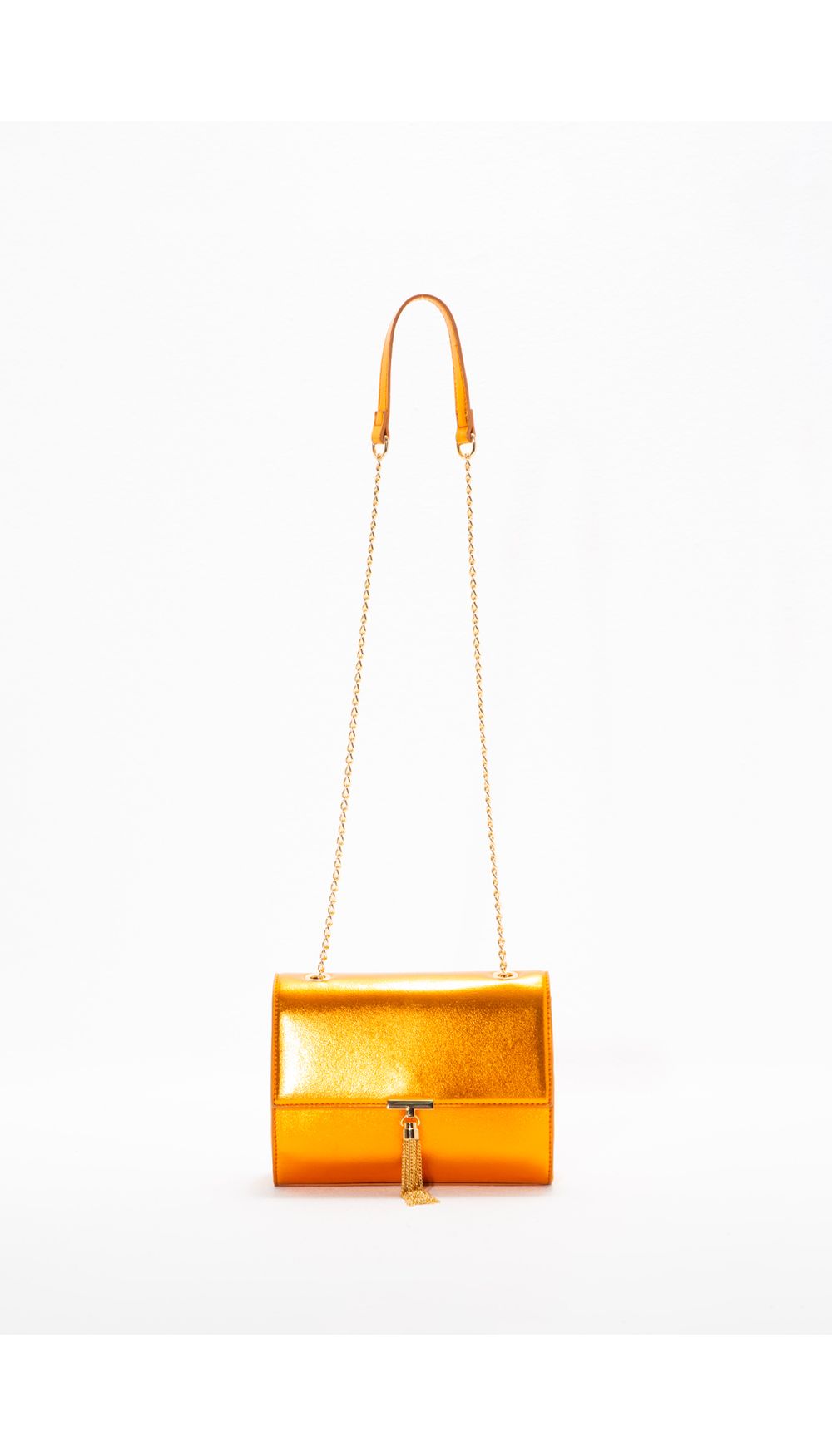Bolso manos libres metalizado