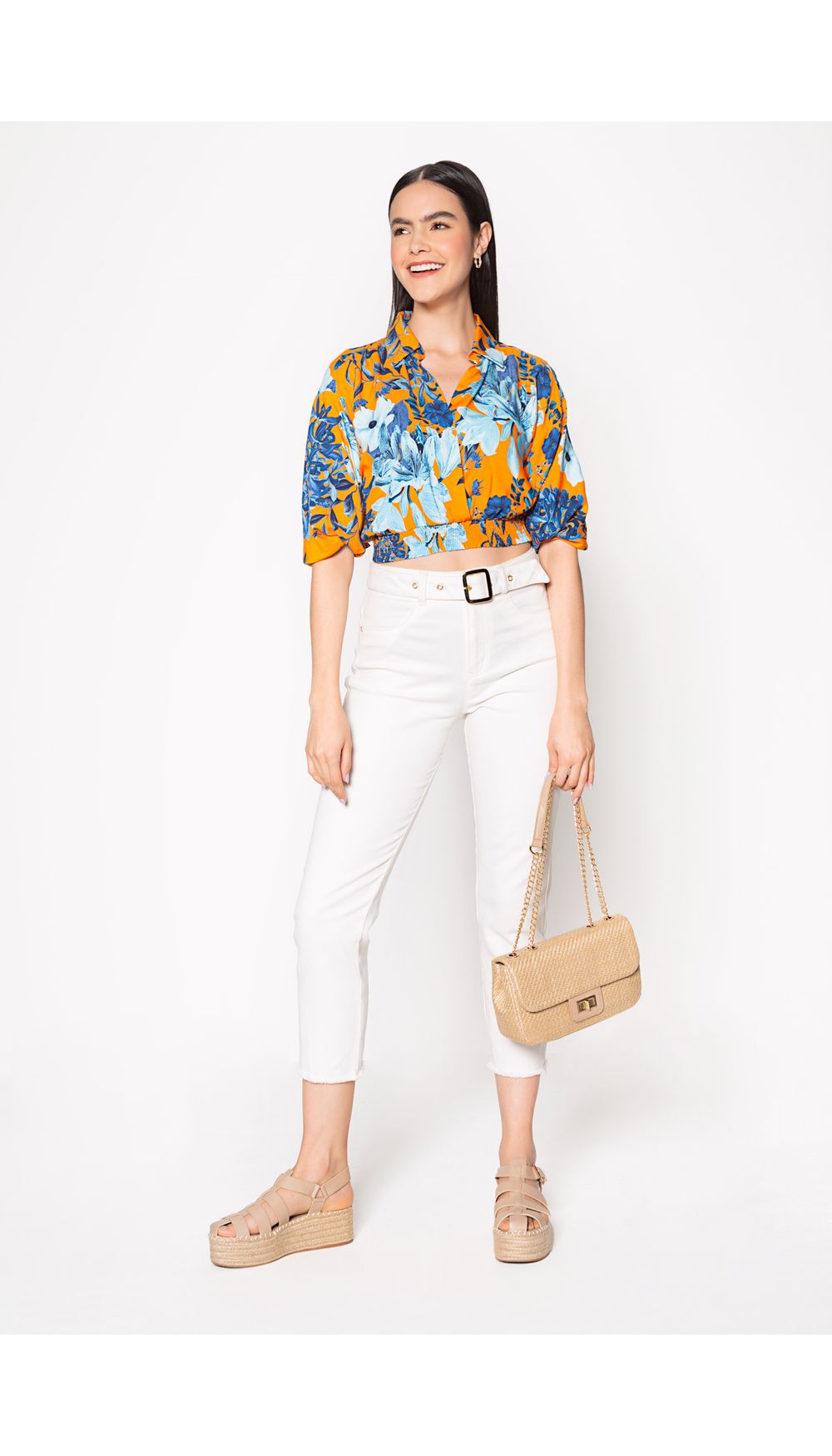Blusa manga tres cuardos