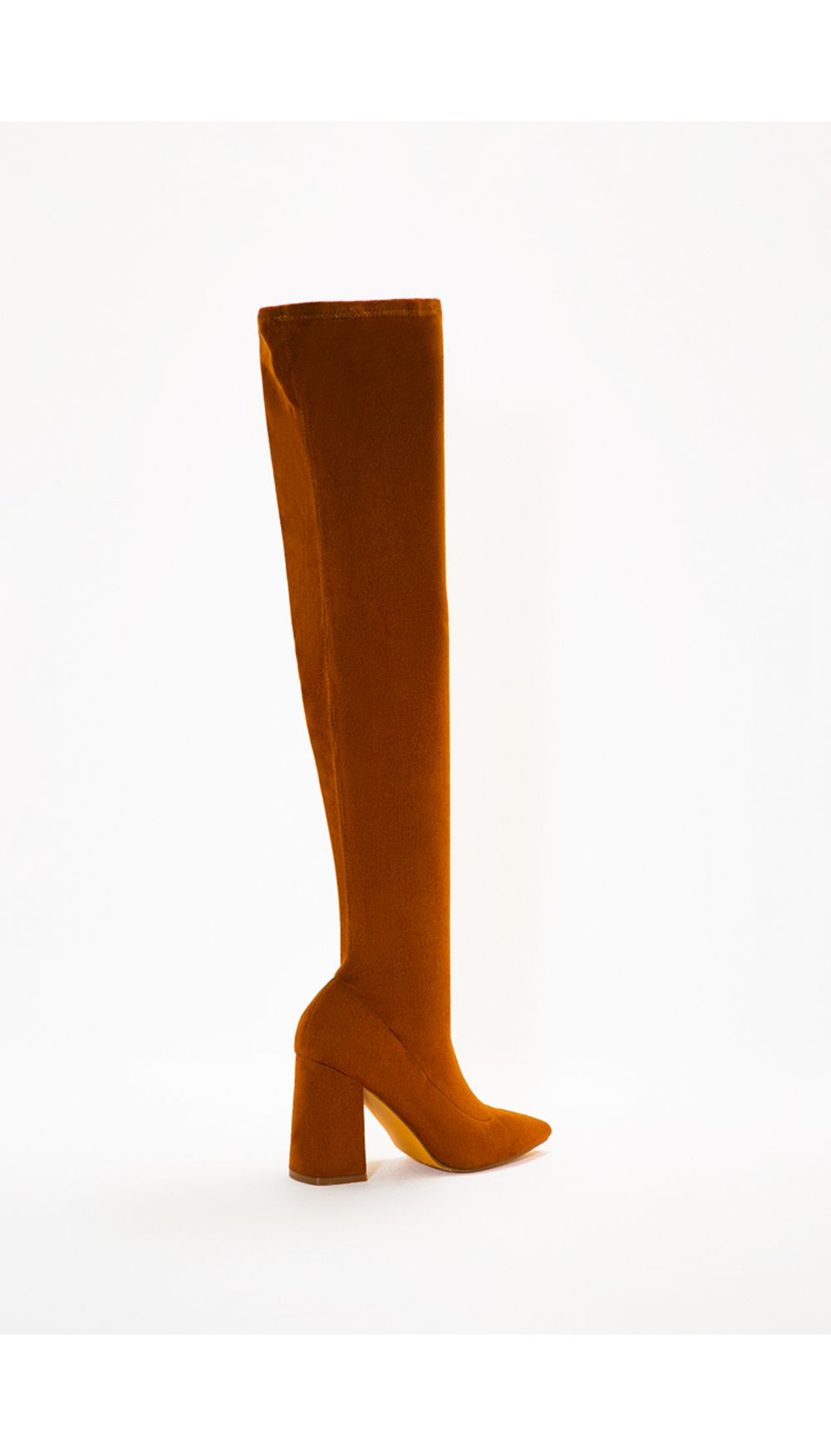 Bota caña alta en suede