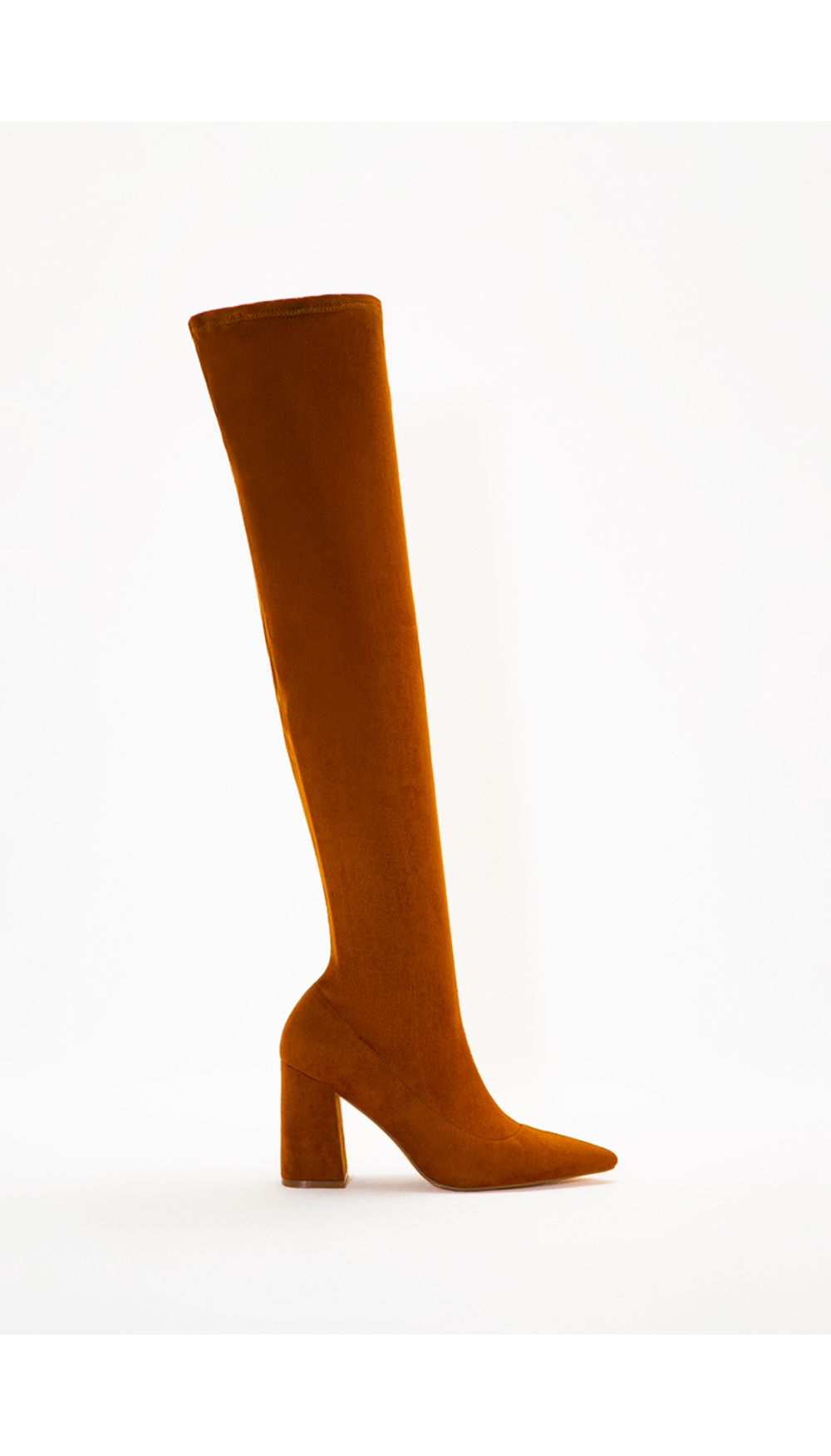 Bota caña alta en suede