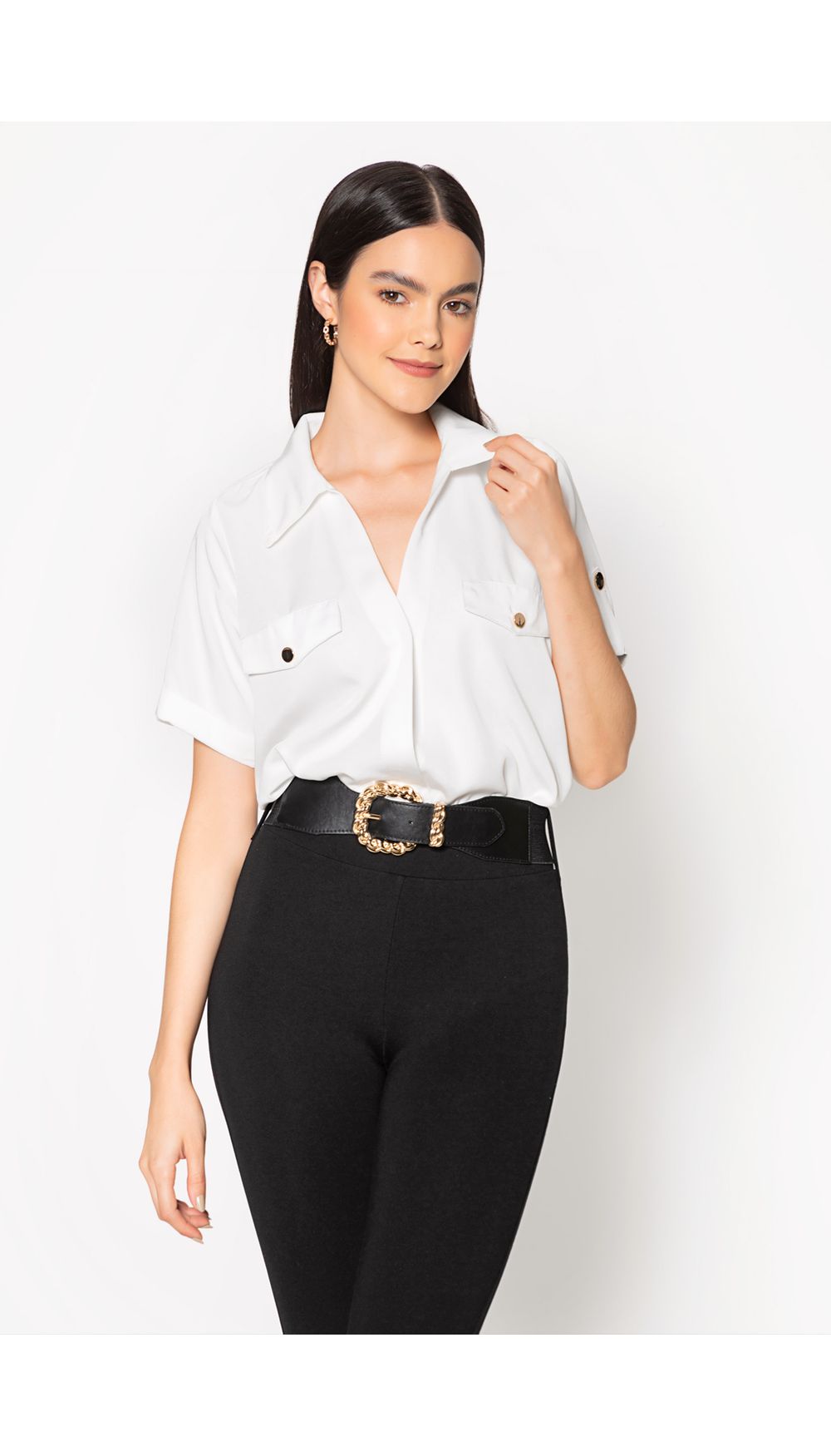 Body camisero manga corta con charretera