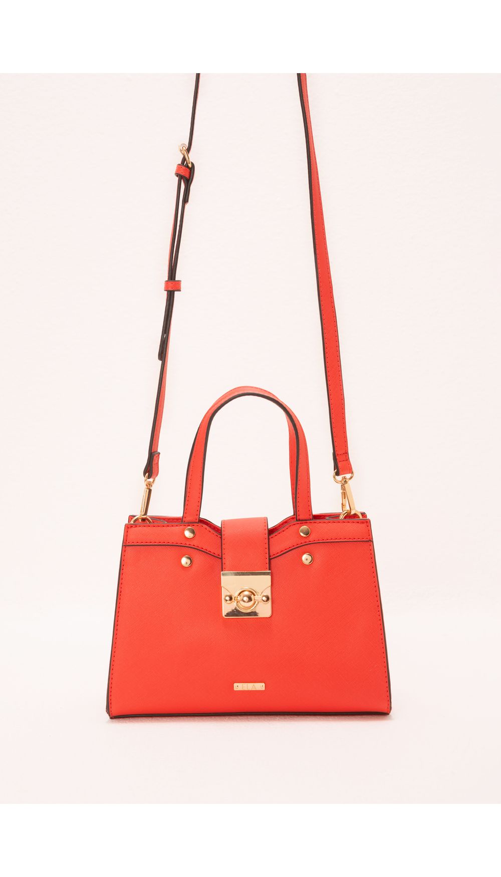 Bolso de mano pequeño con herraje fronta