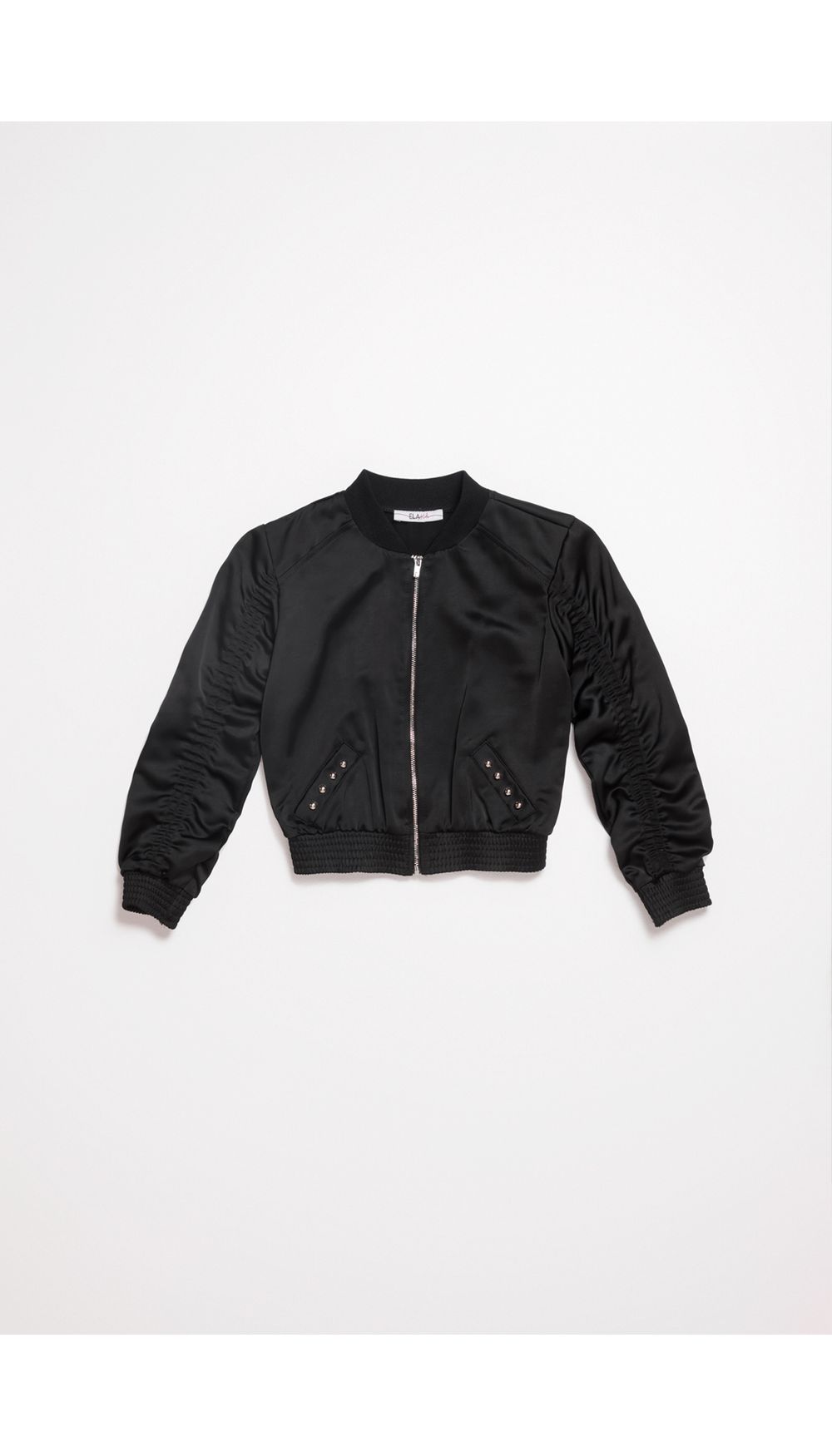 Chaqueta niña bomber manga larga con cie