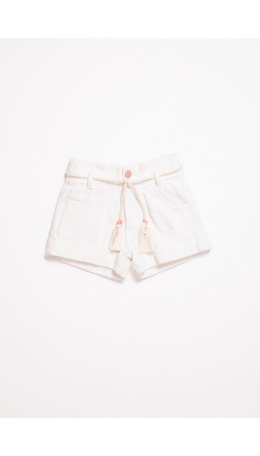 Short niña en tela sostenible con cordon