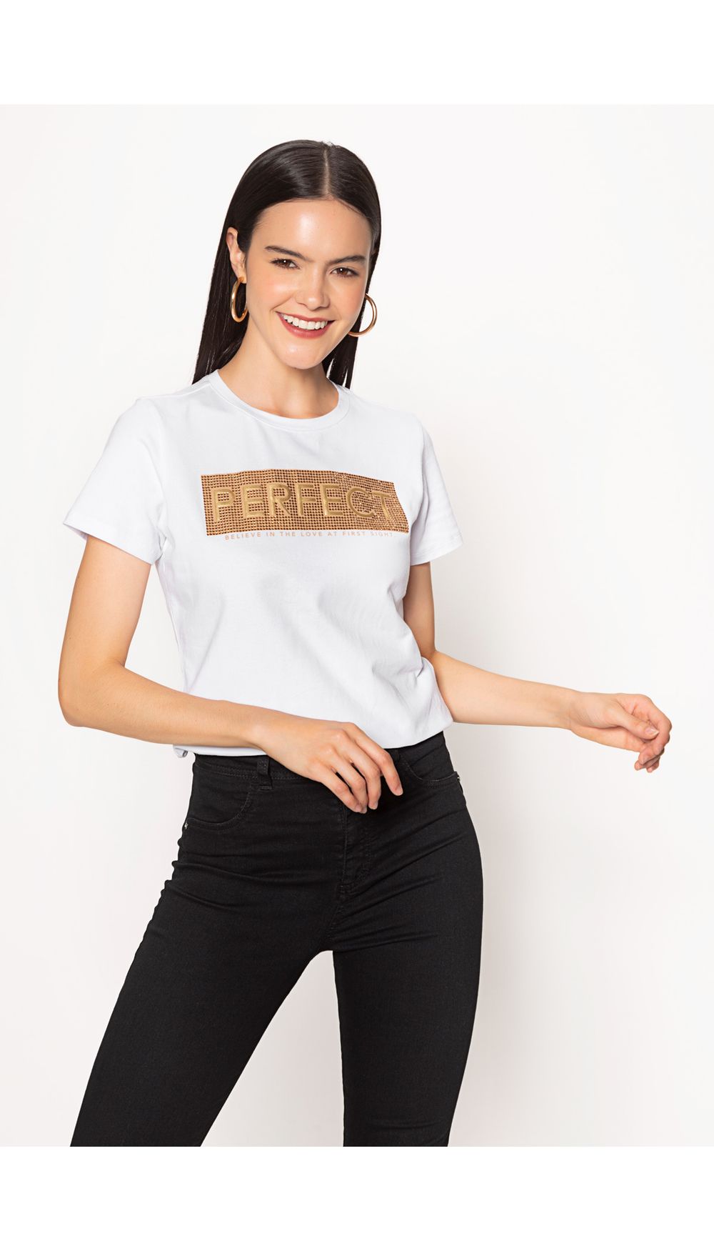 Camiseta dama con estampado