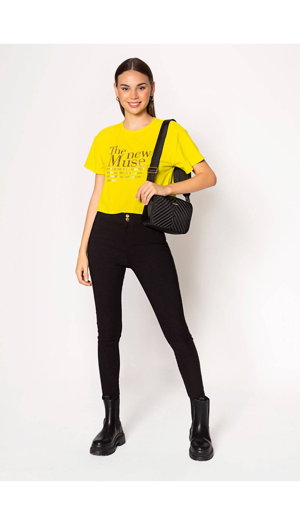 Camiseta para dama estilo boxy