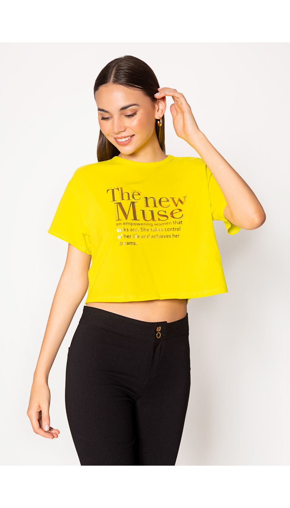 Camiseta para dama estilo boxy
