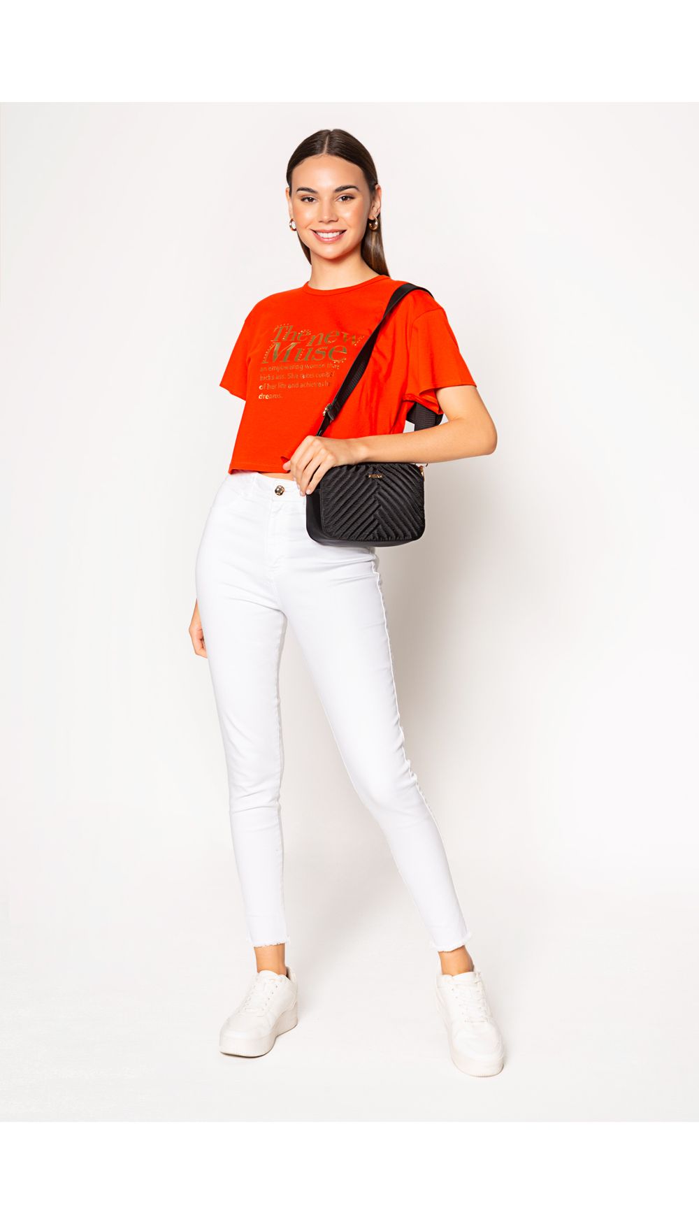 Camiseta para dama estilo boxy