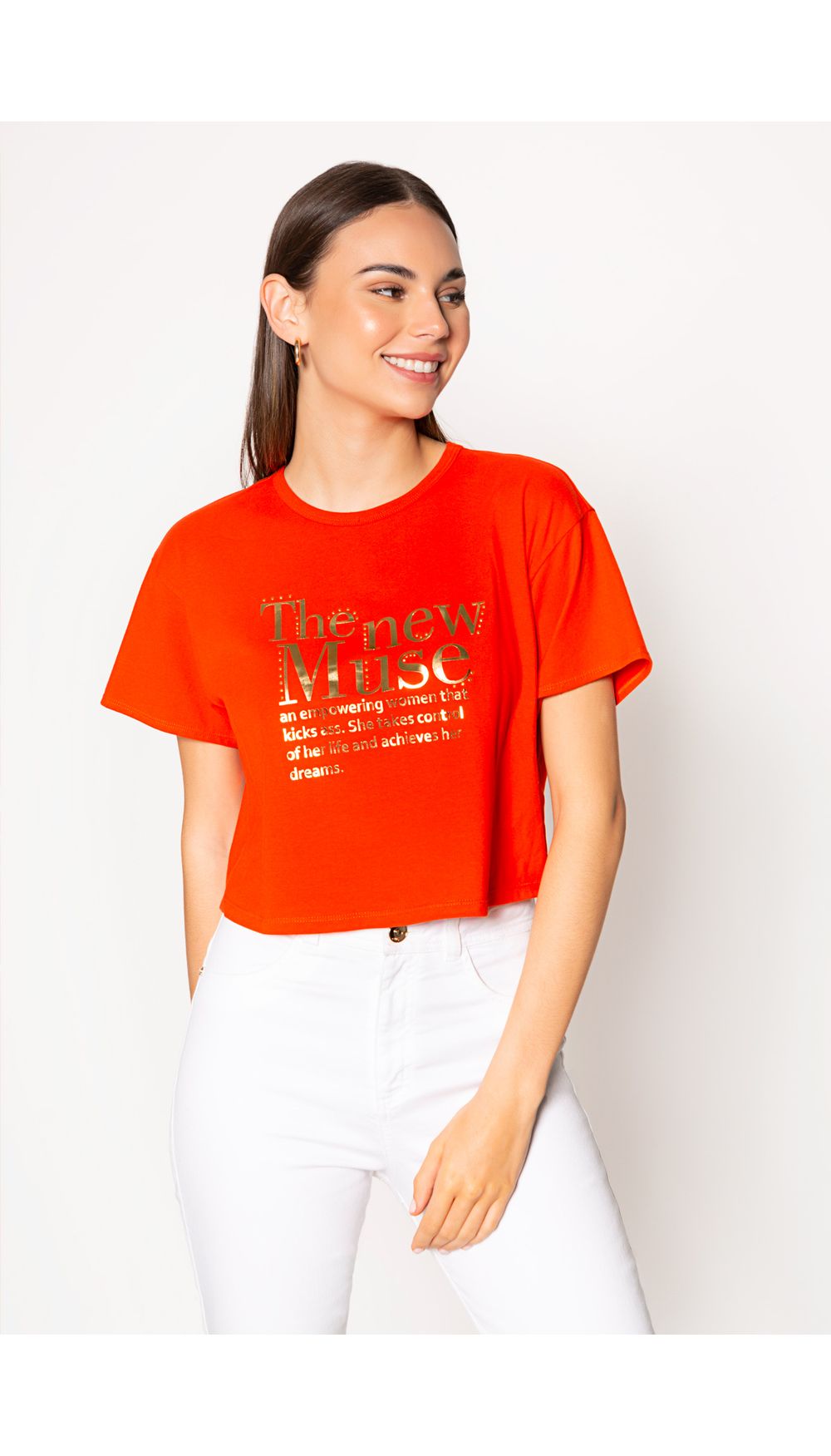 Camiseta para dama estilo boxy