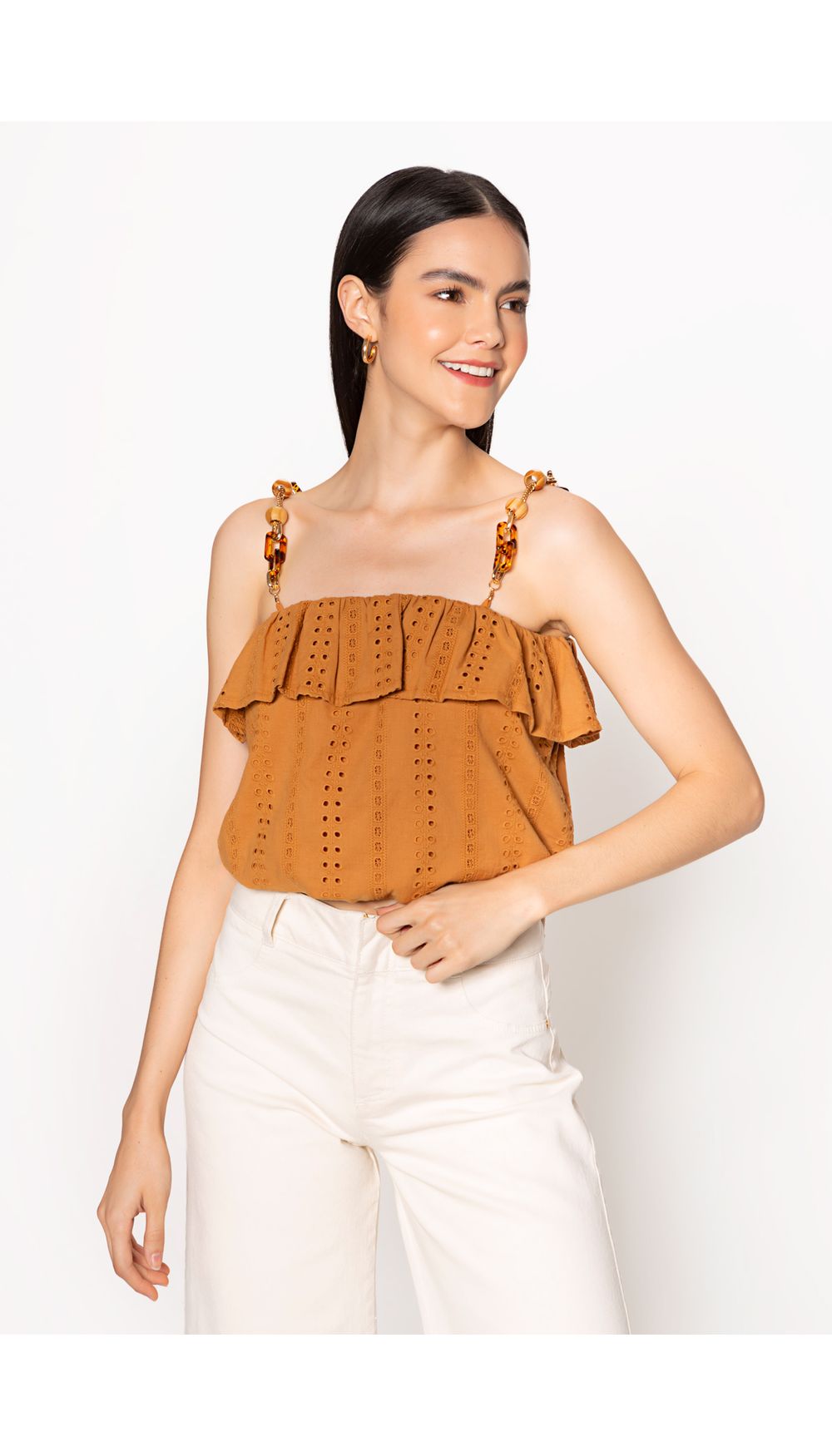 Blusa para damade tiras con insumo