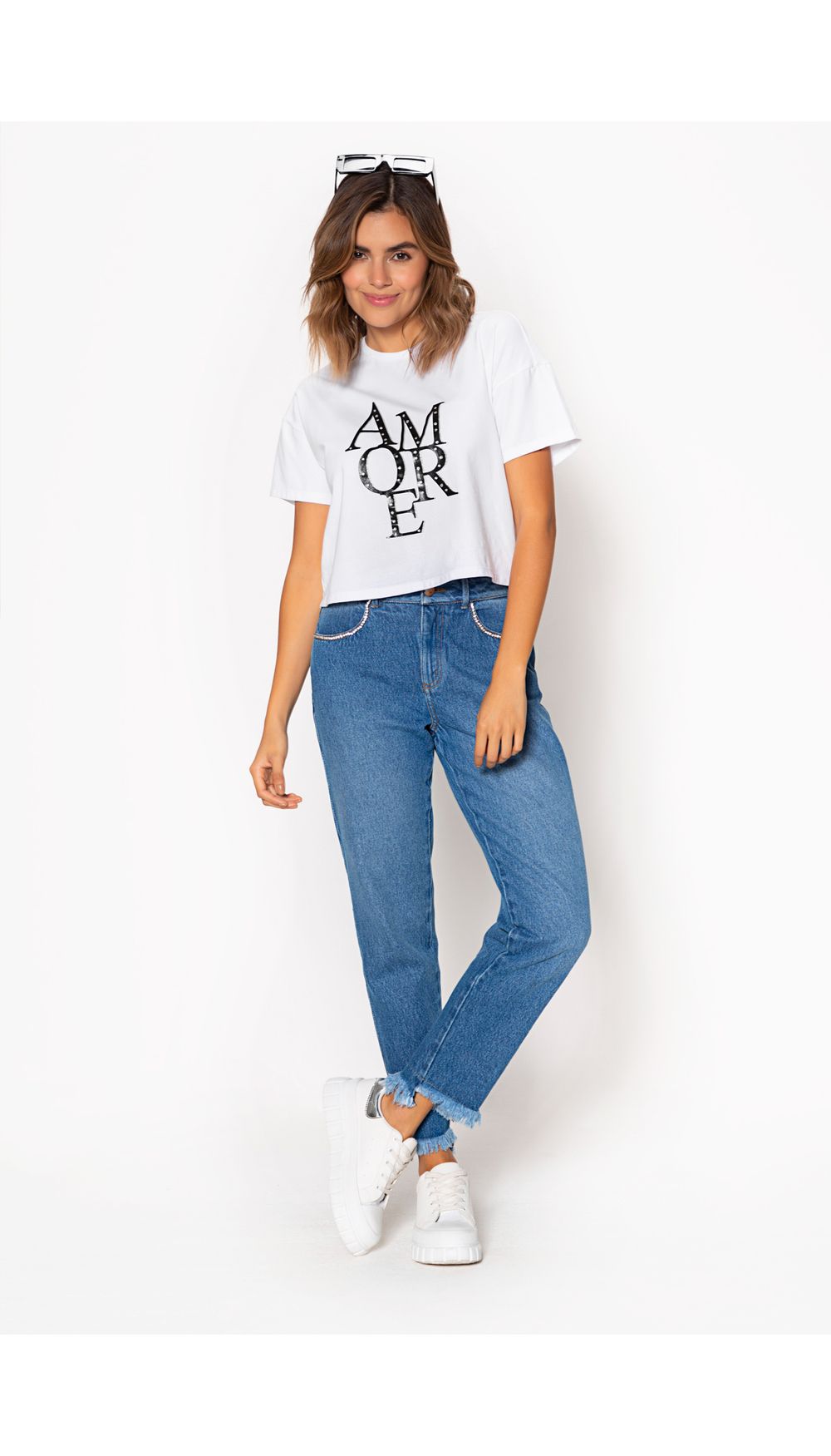Camiseta para dama boxy