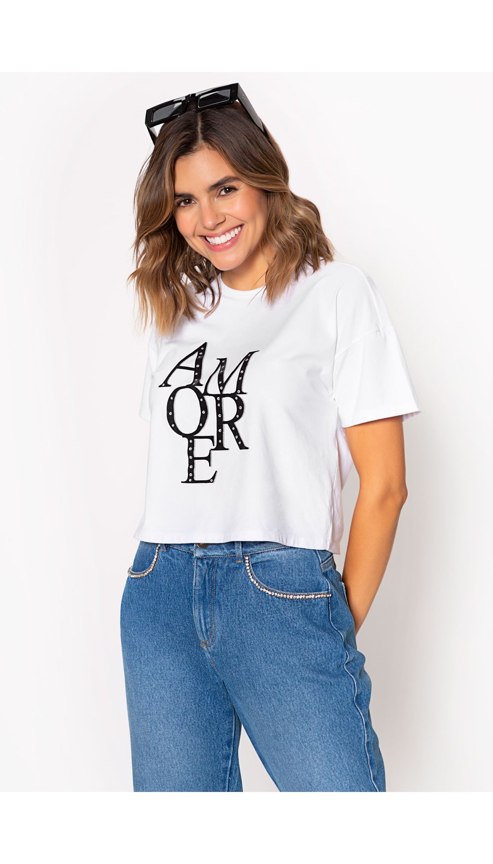Camiseta para dama boxy