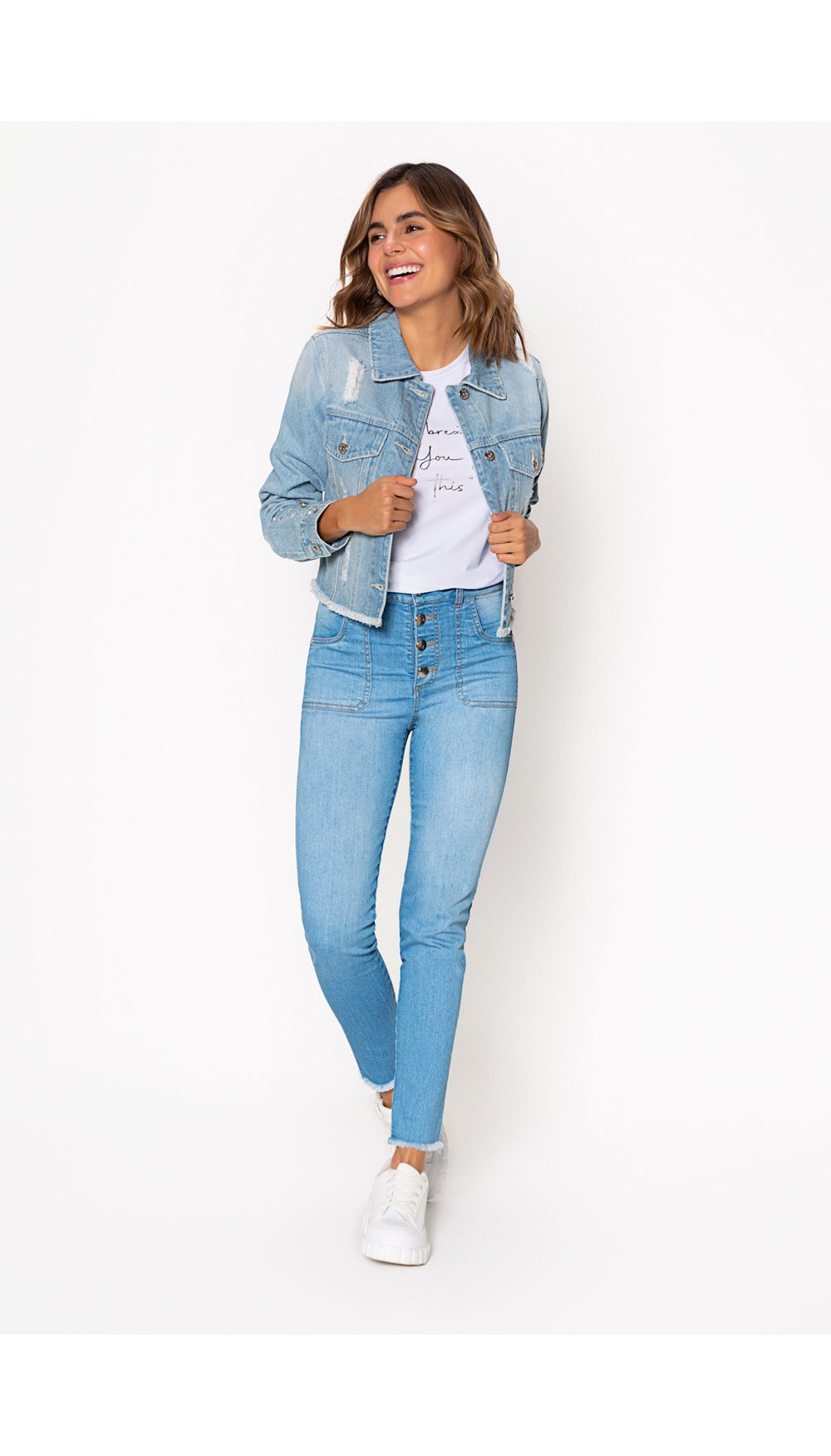 Chaqueta dama con cristales
