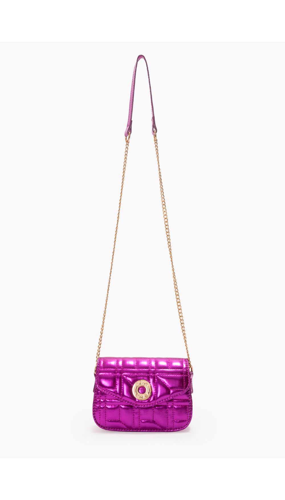 Bolso manos libres herraje frontal logo