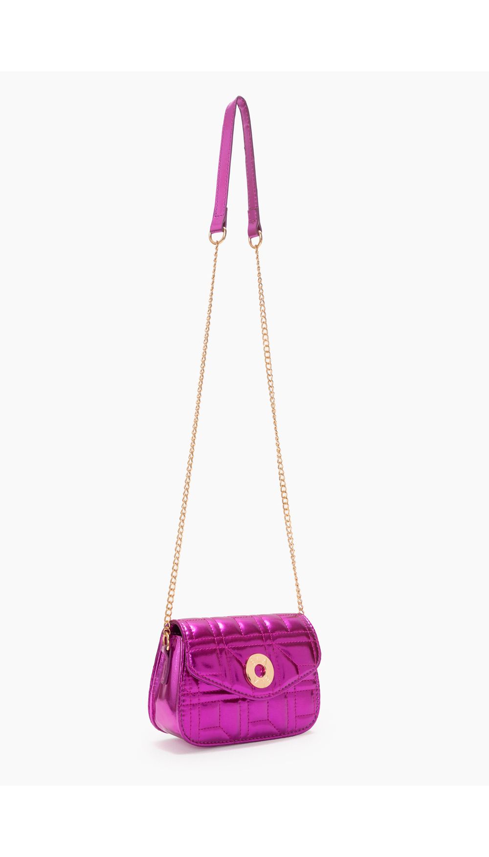 Bolso manos libres herraje frontal logo