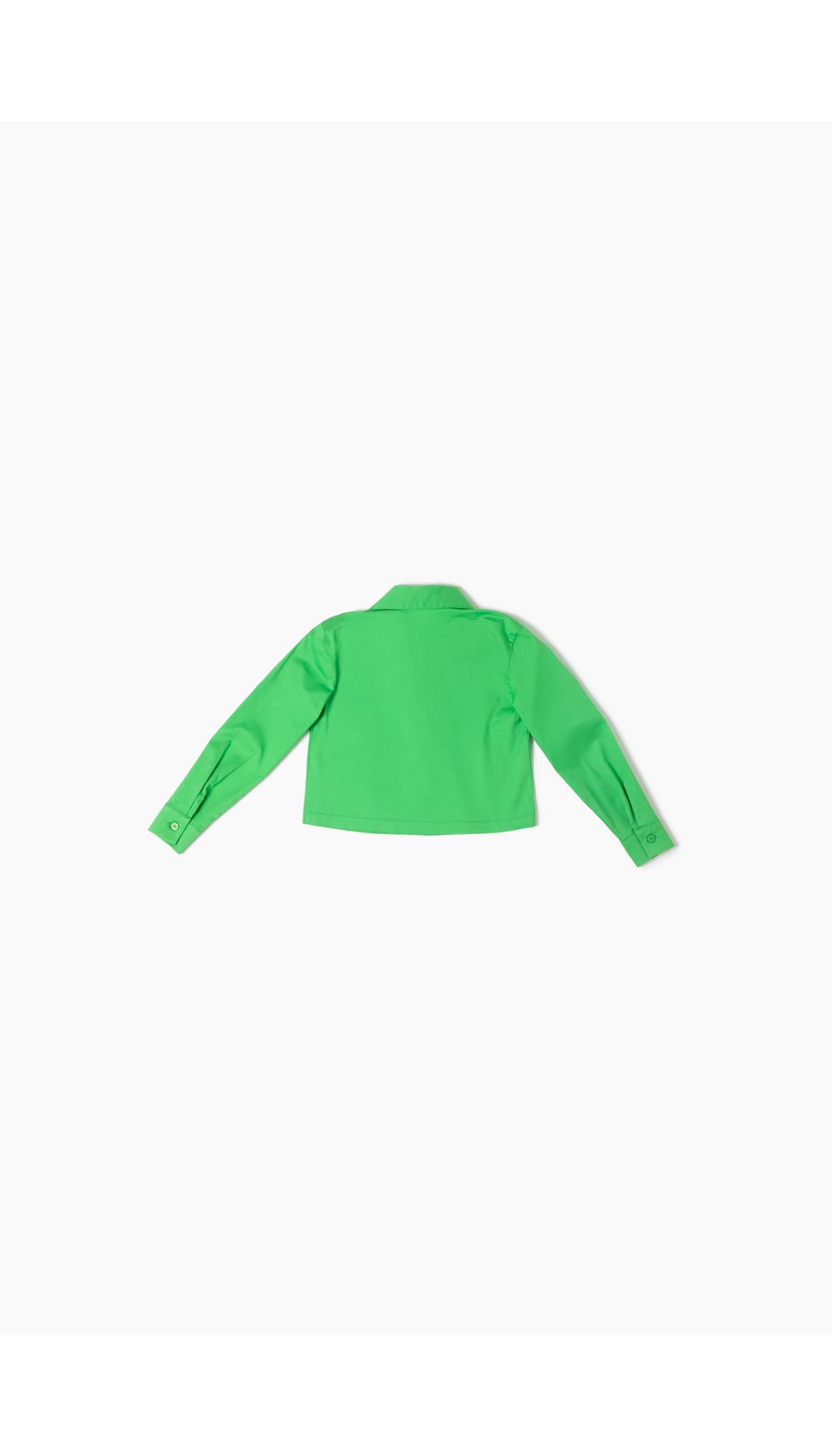 Blusa camisera para niña, largo crop