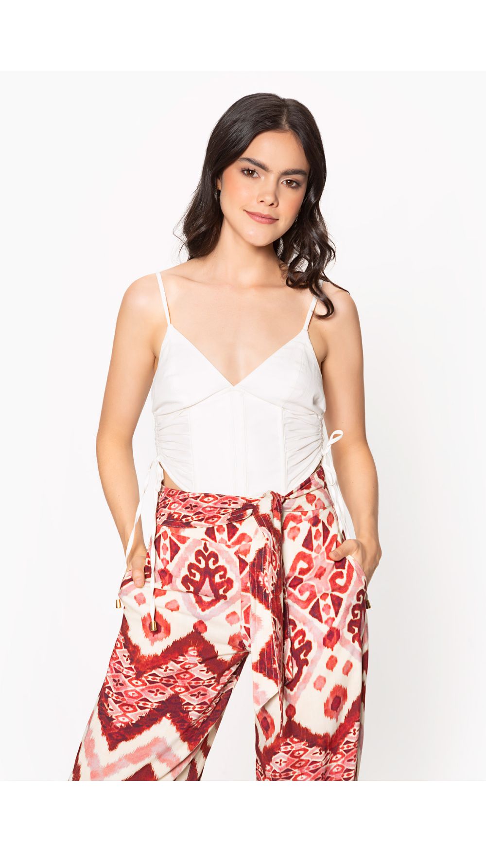Blusa corset para dama de tiras