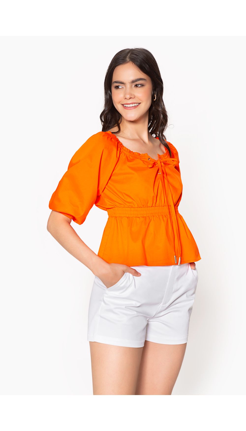 Blusa de hombros descubiertos para dama