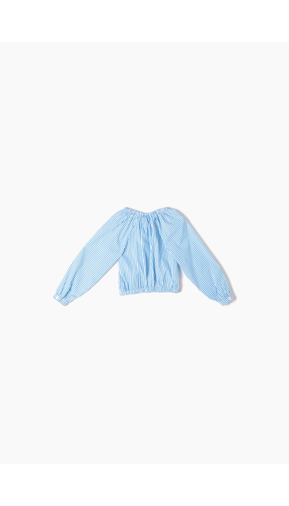 Blusa para niña manga larga cuello redon