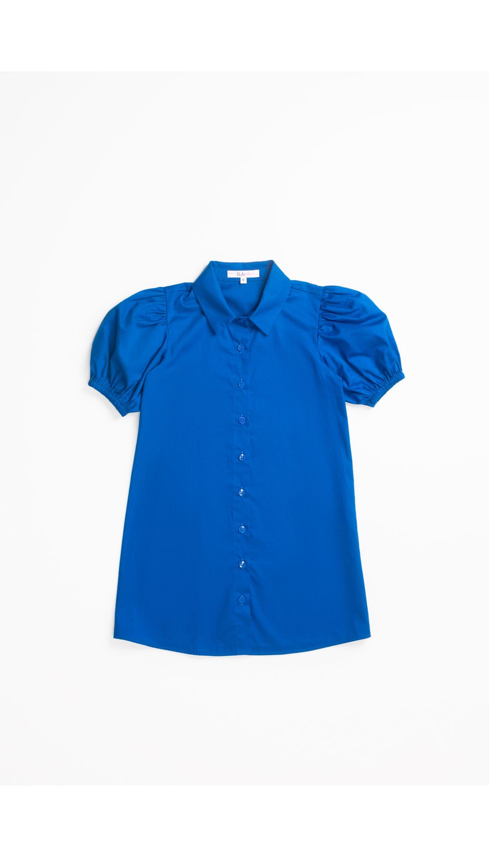 Vestido corto manga corta  con volumen