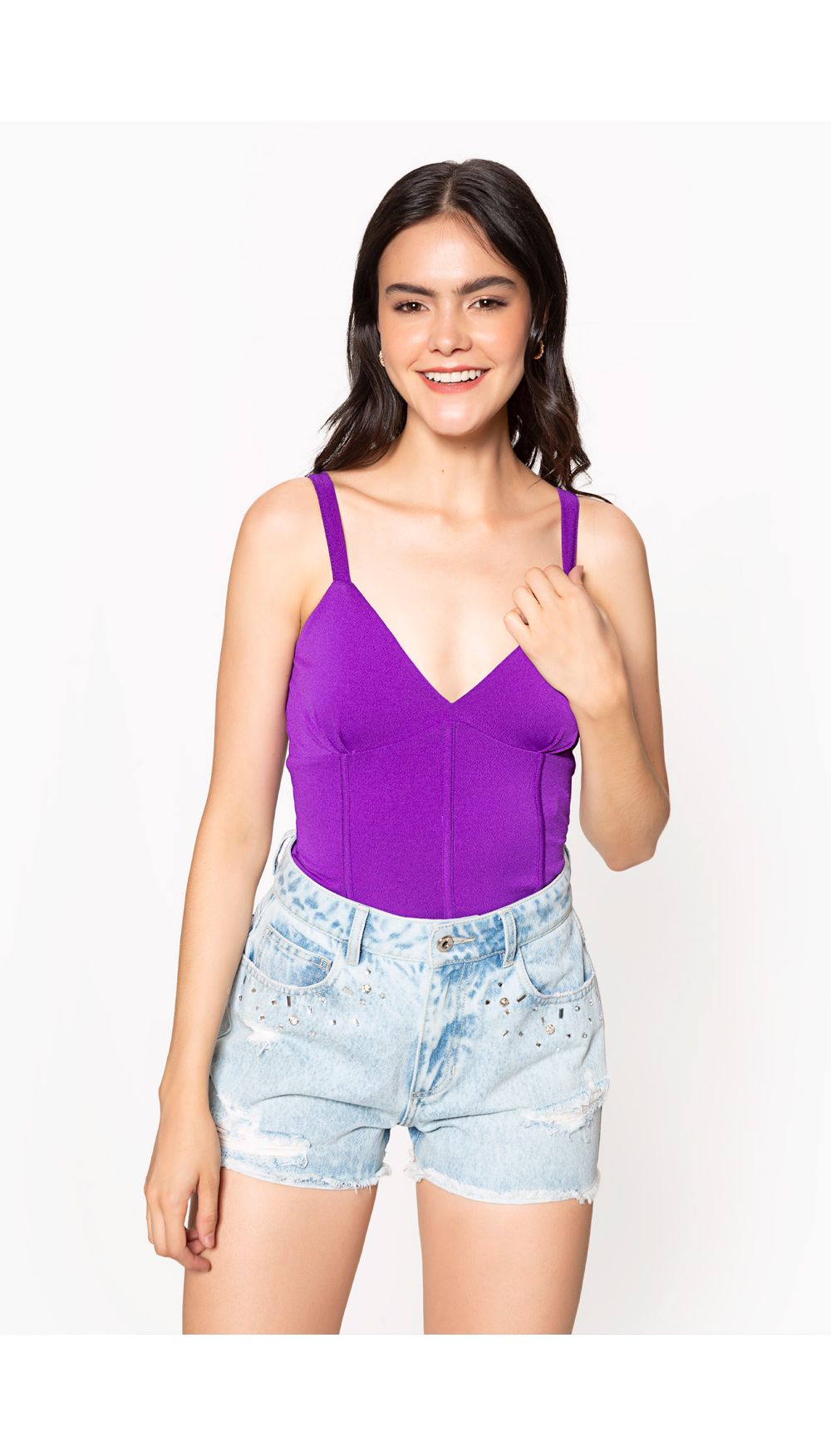 Blusa estilo corset para dama de tiras