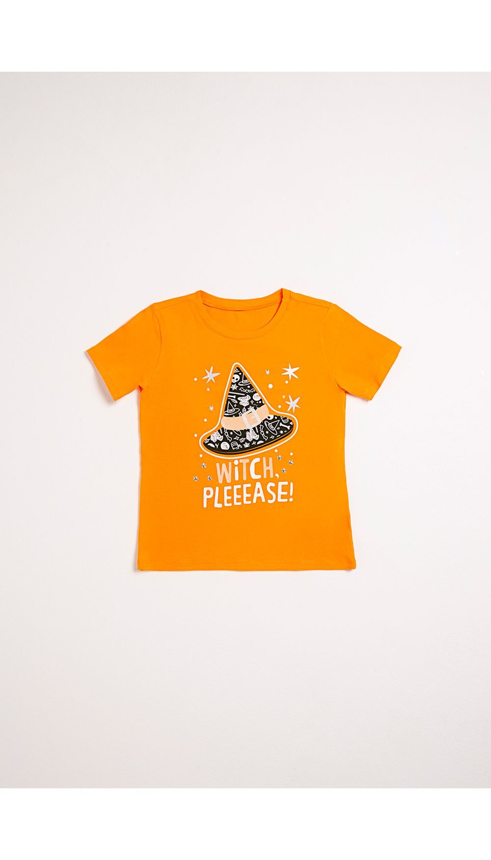 Camiseta niña manga corta estampada