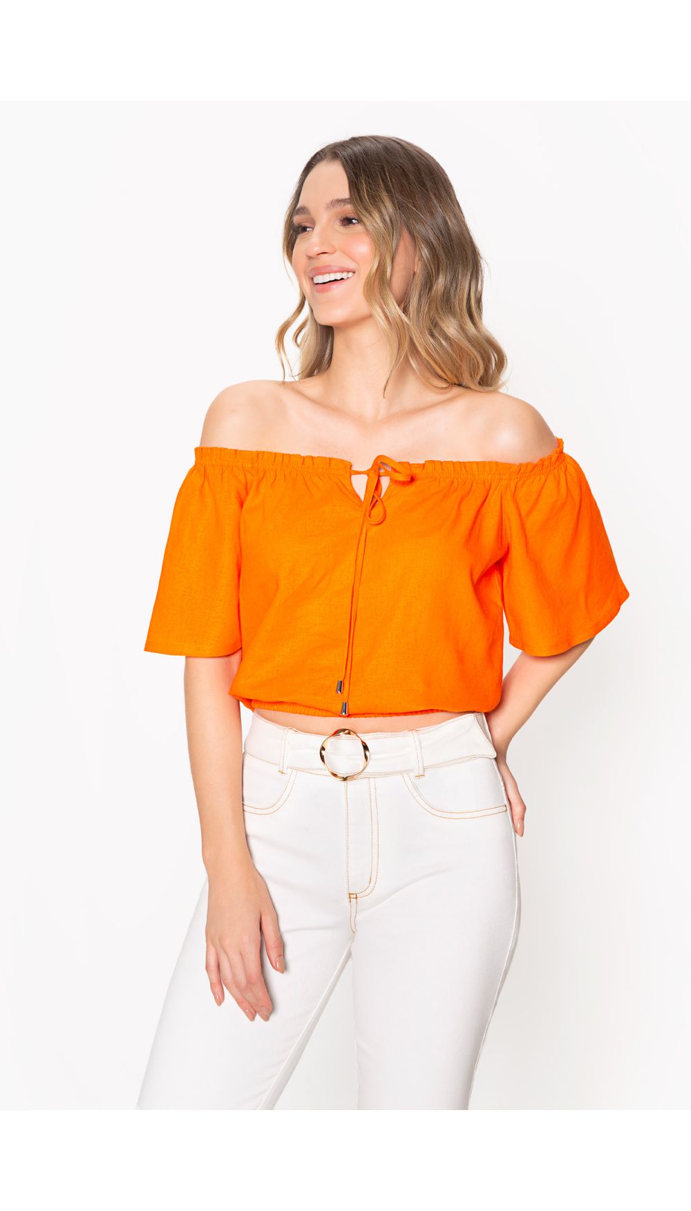 Blusa para dama de hombros descubiertos