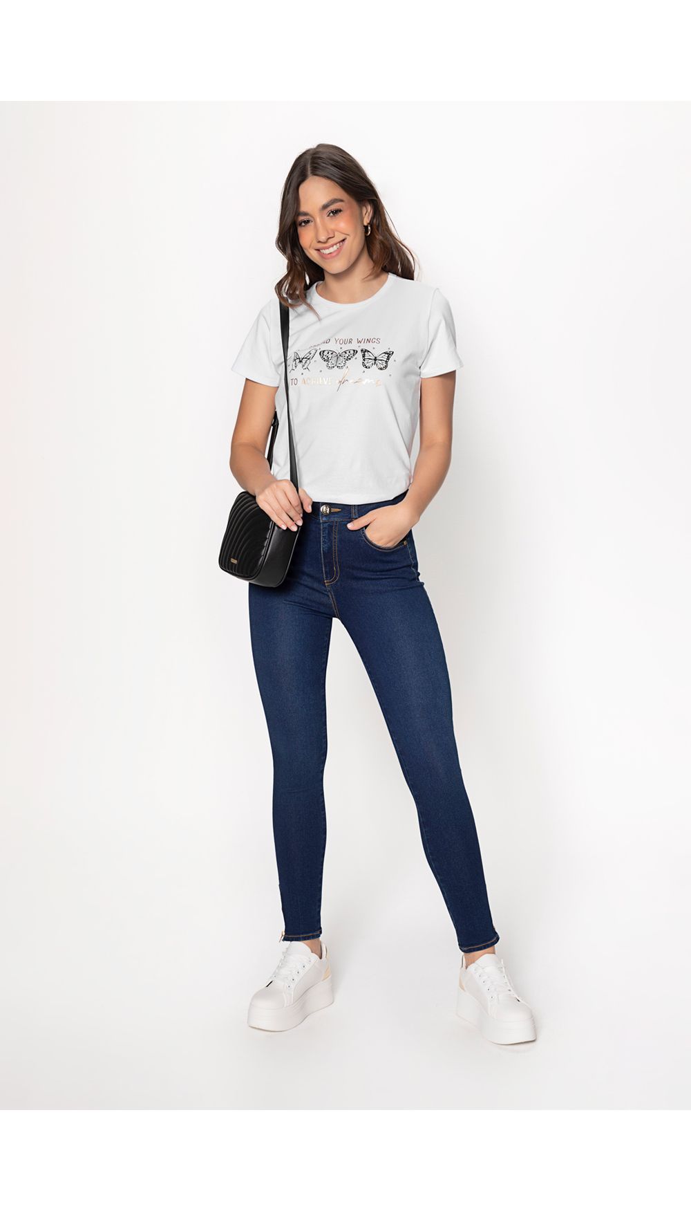 Camiseta para dama manga corta