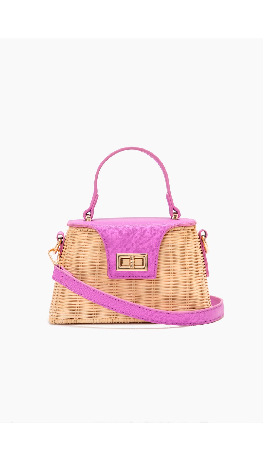 Bolso orgánico con detalles de color