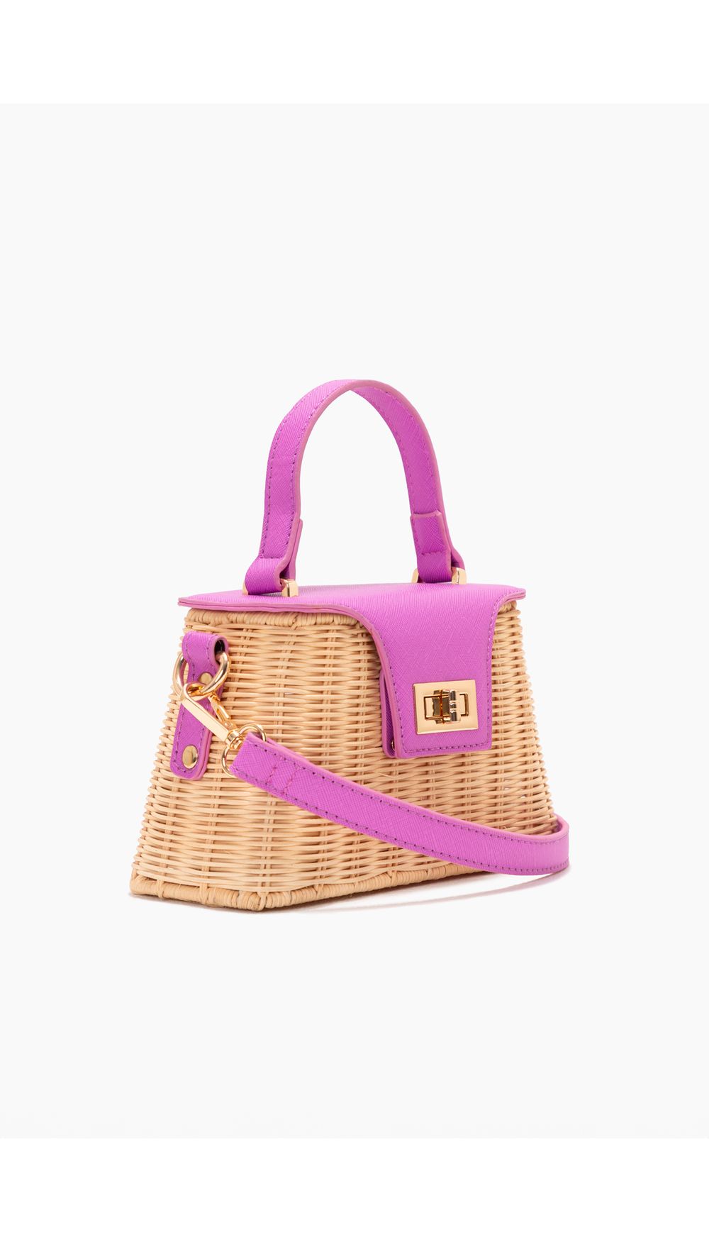 Bolso orgánico con detalles de color