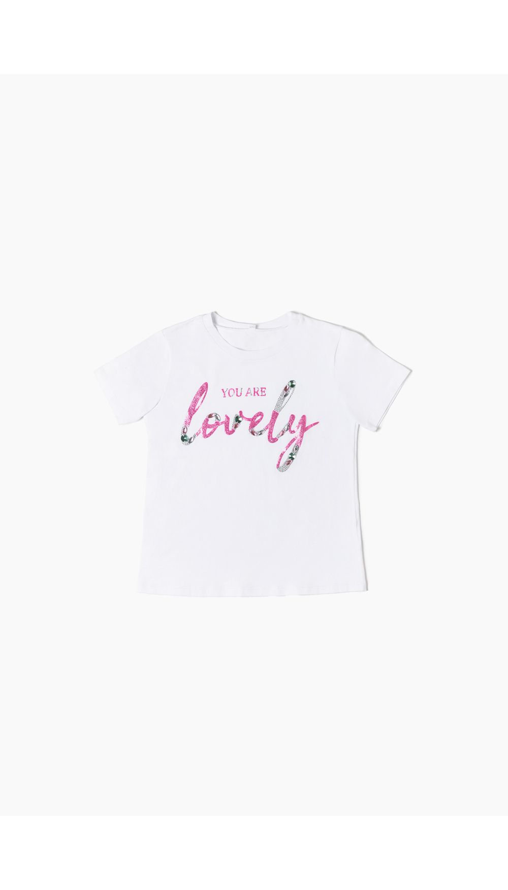 Camiseta niña manga corta con estamapado