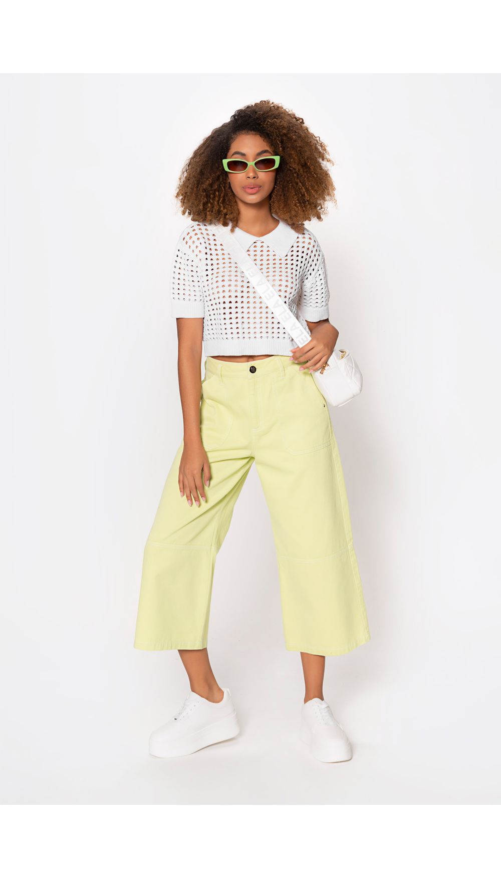 Jean dama  tiro alto culotte