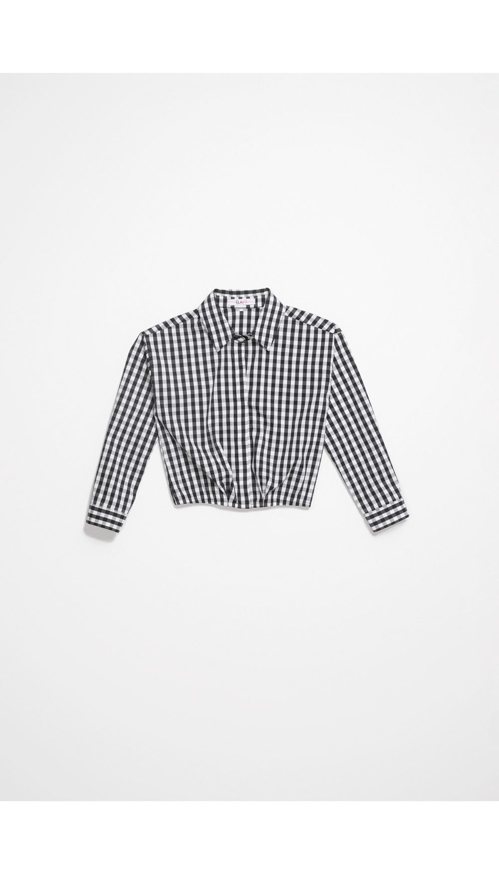 Blusa niña camisera crop