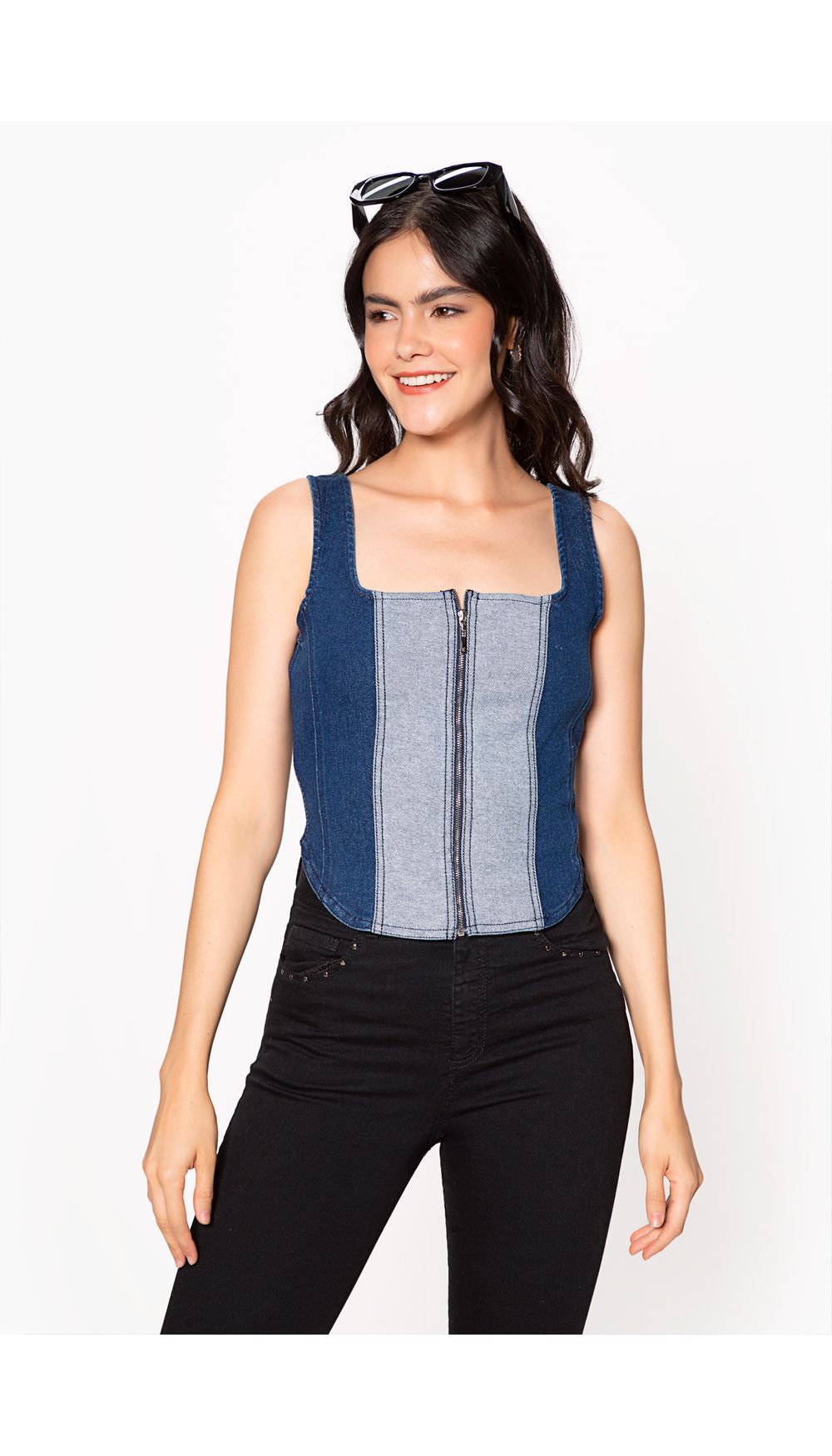Blusa dama tipo corset
