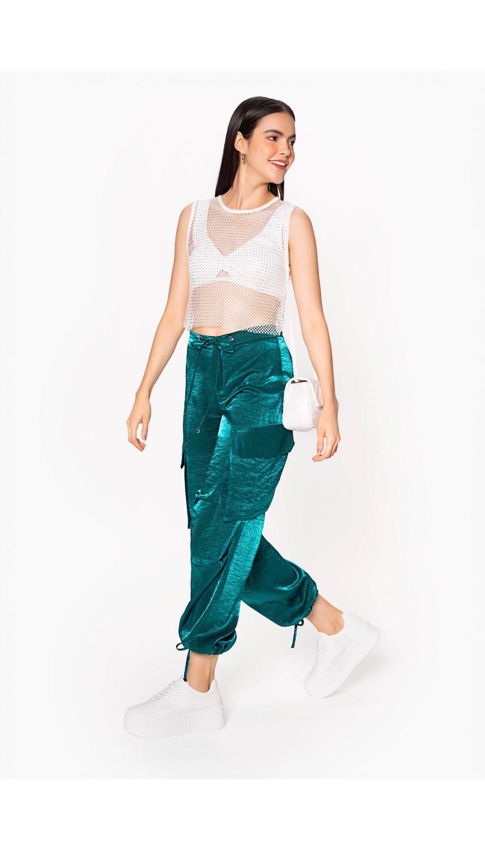 Pantalon estilo jogger tiro medio para m