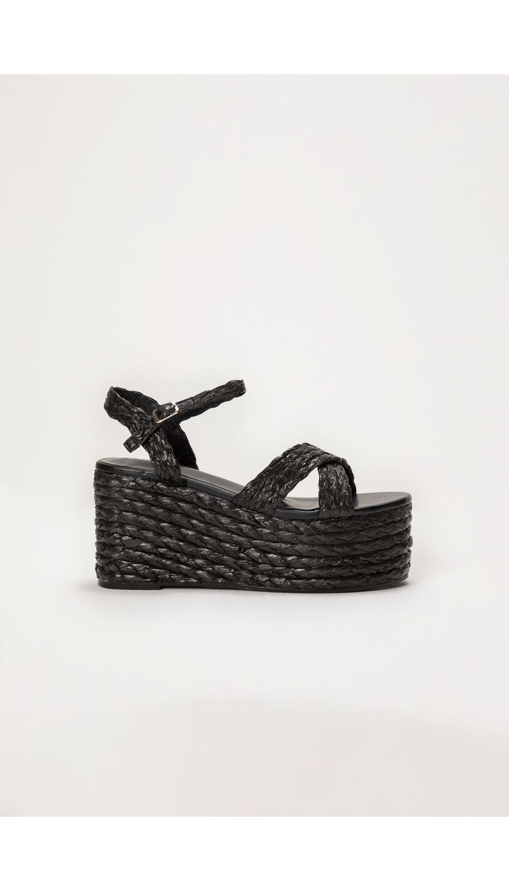 Sandalia plataforma  forrada en yute