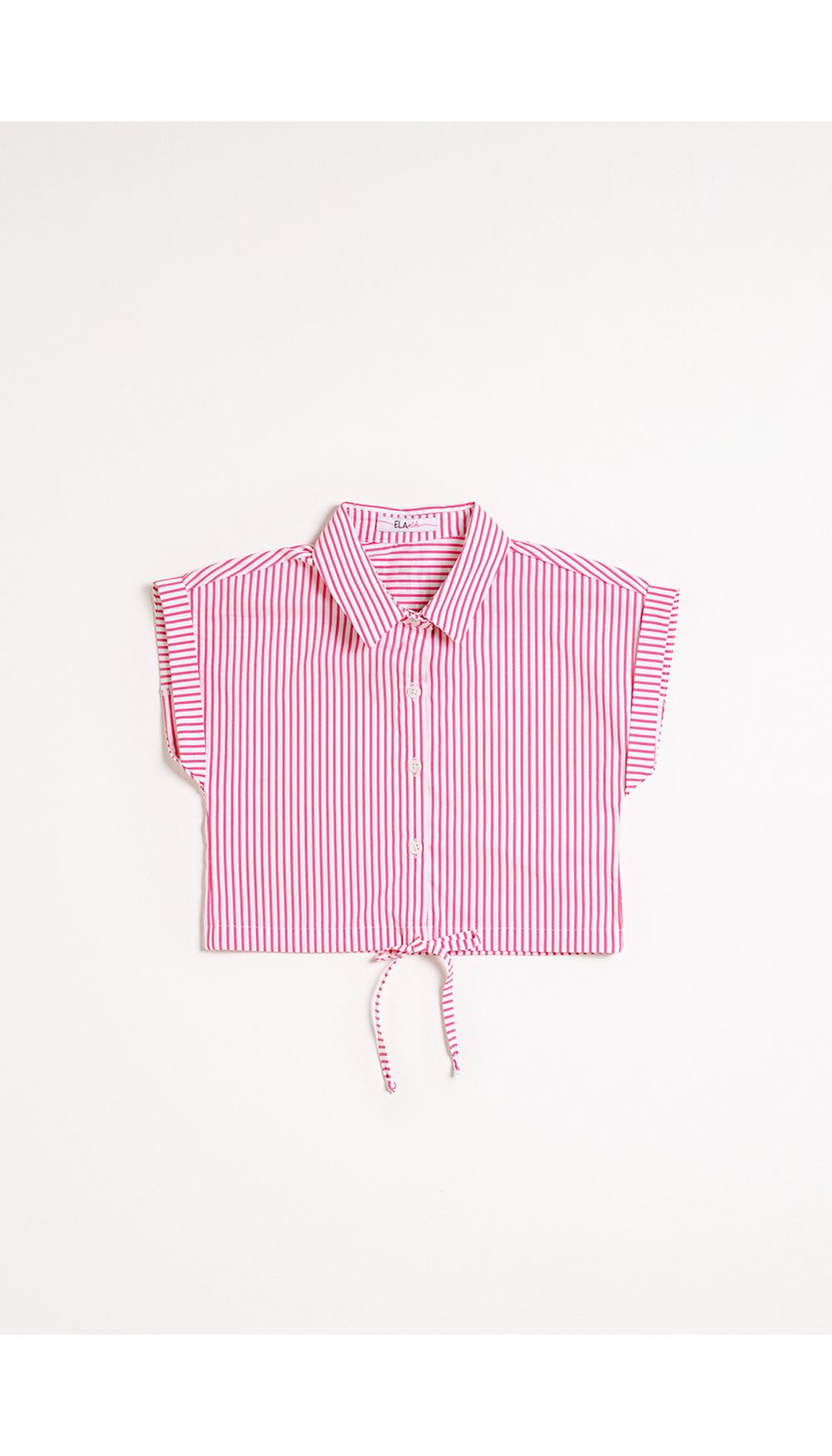 Blusa niña camisera con canal inferior p