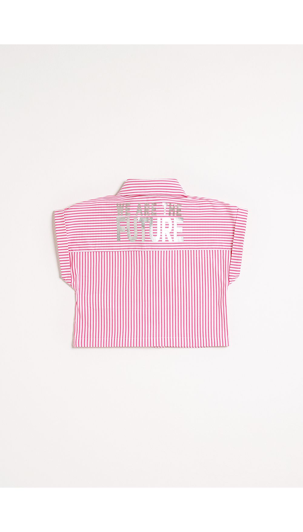 Blusa niña camisera con canal inferior p