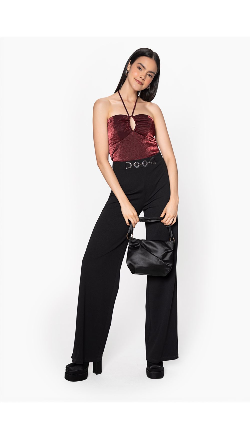 Blusa crop para mujer estilo halter