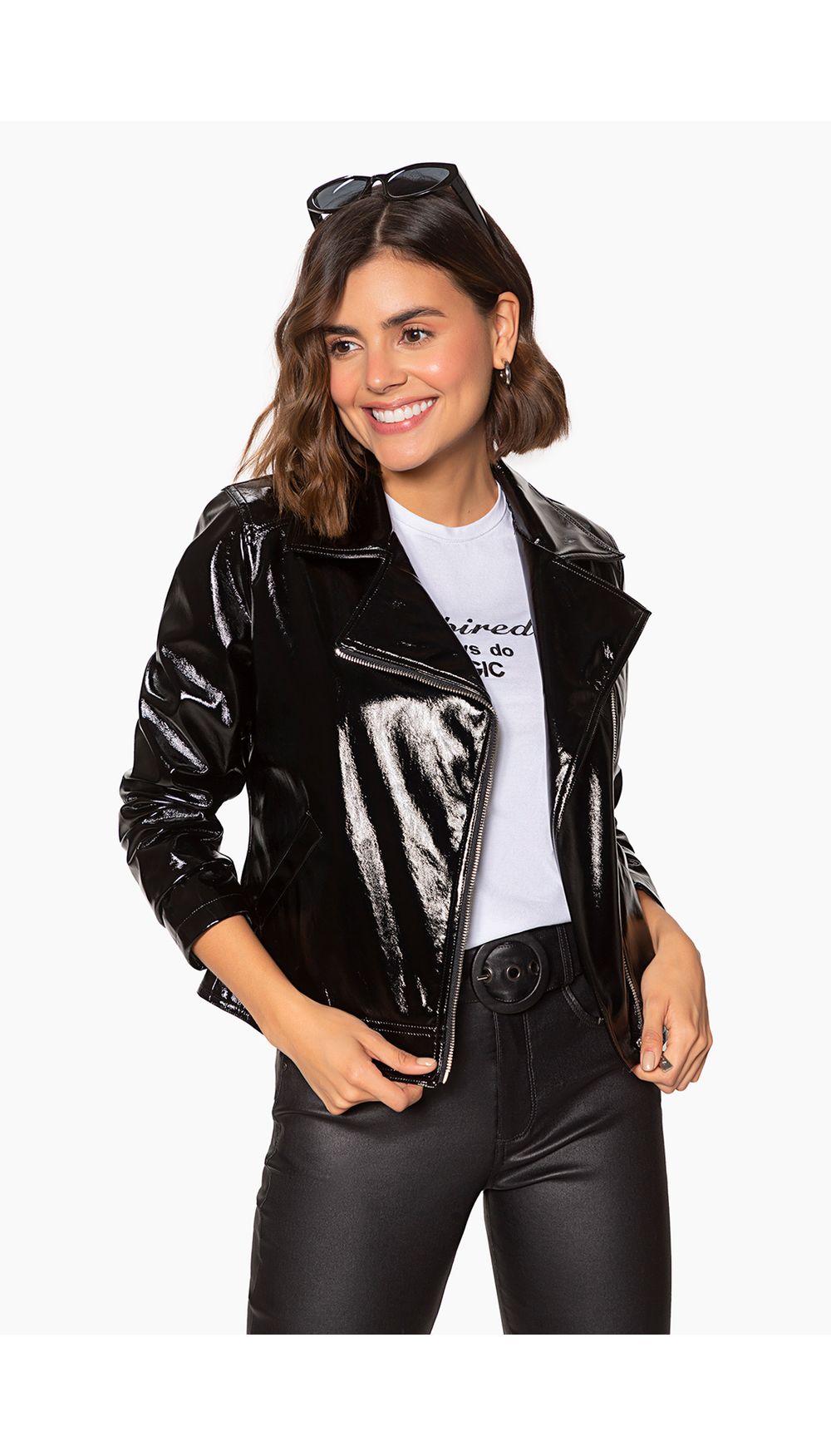 Chaqueta para mujer biker