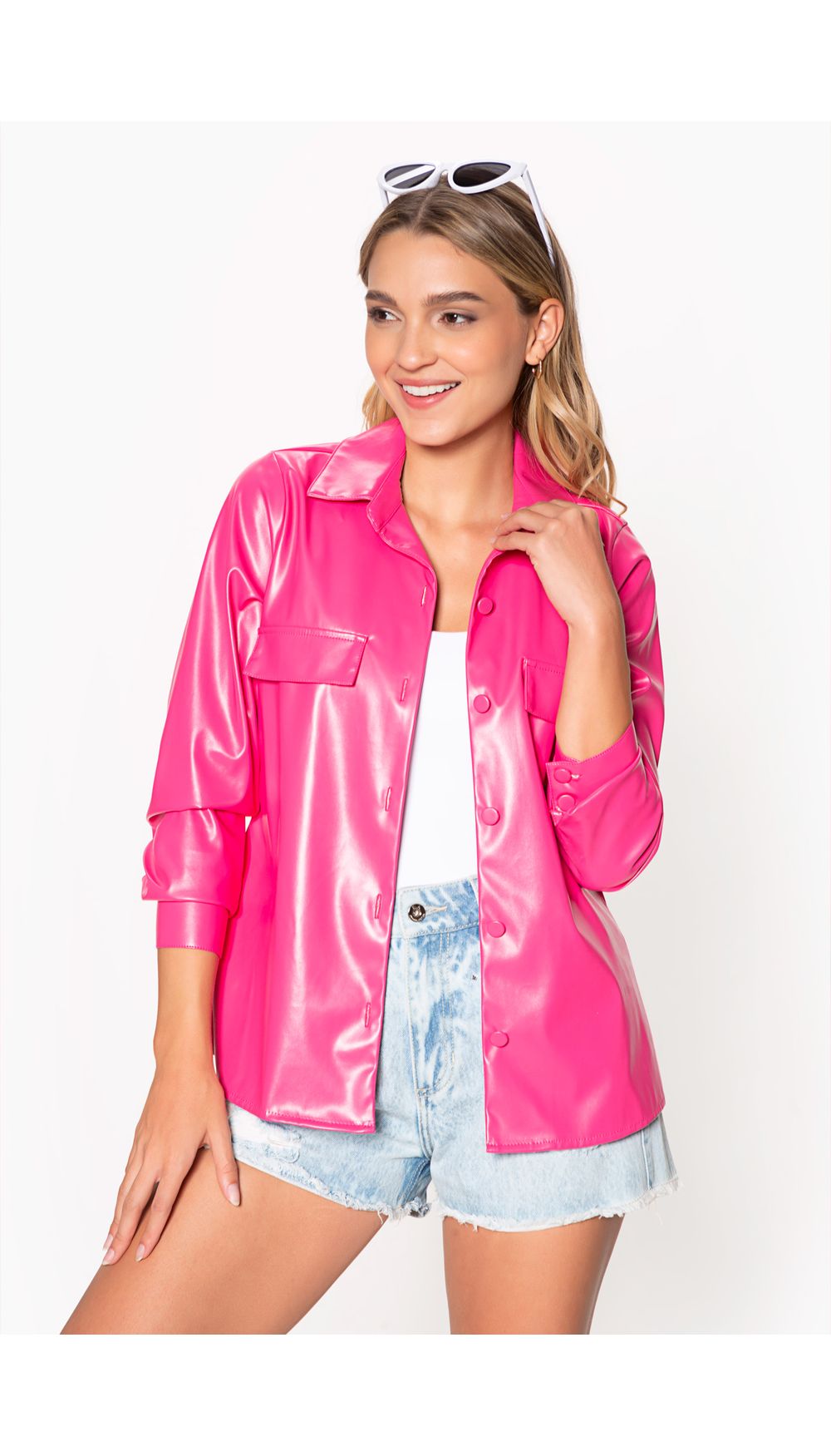 Sobrecamisa para dama manga larga