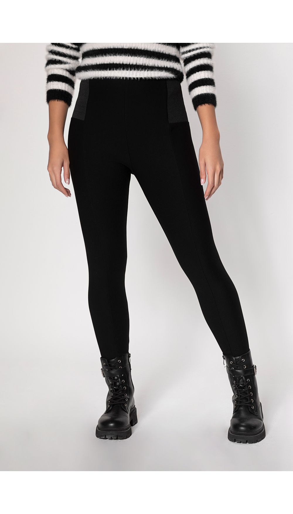 Leggings tiro alto con resorte lateral